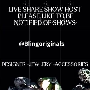 COPY - Blingoriginals is going live! We’ll dance and sing & sell some bling!